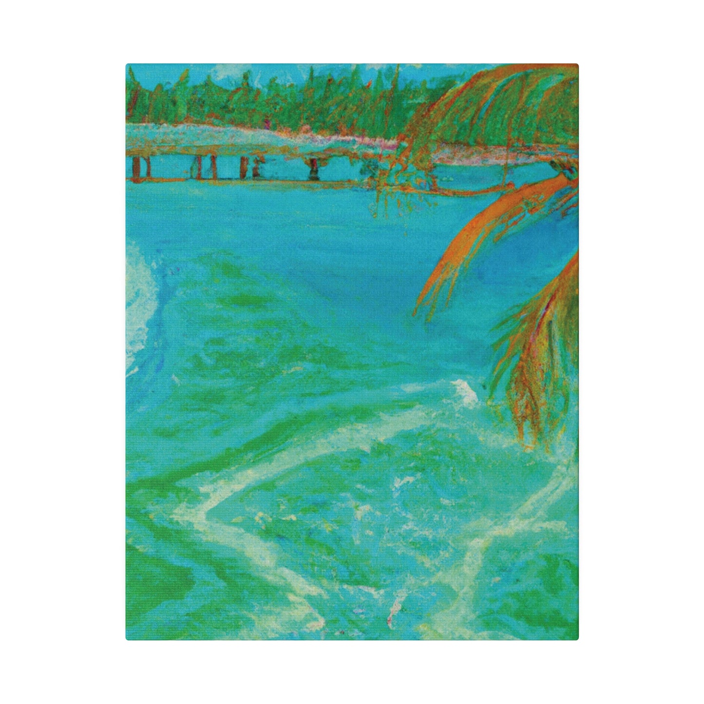 8864B - Bahamas Ocean Painting Print | Bahamas | Ocean | Beach | Poster | Home Decor | Wall Art | Canvas