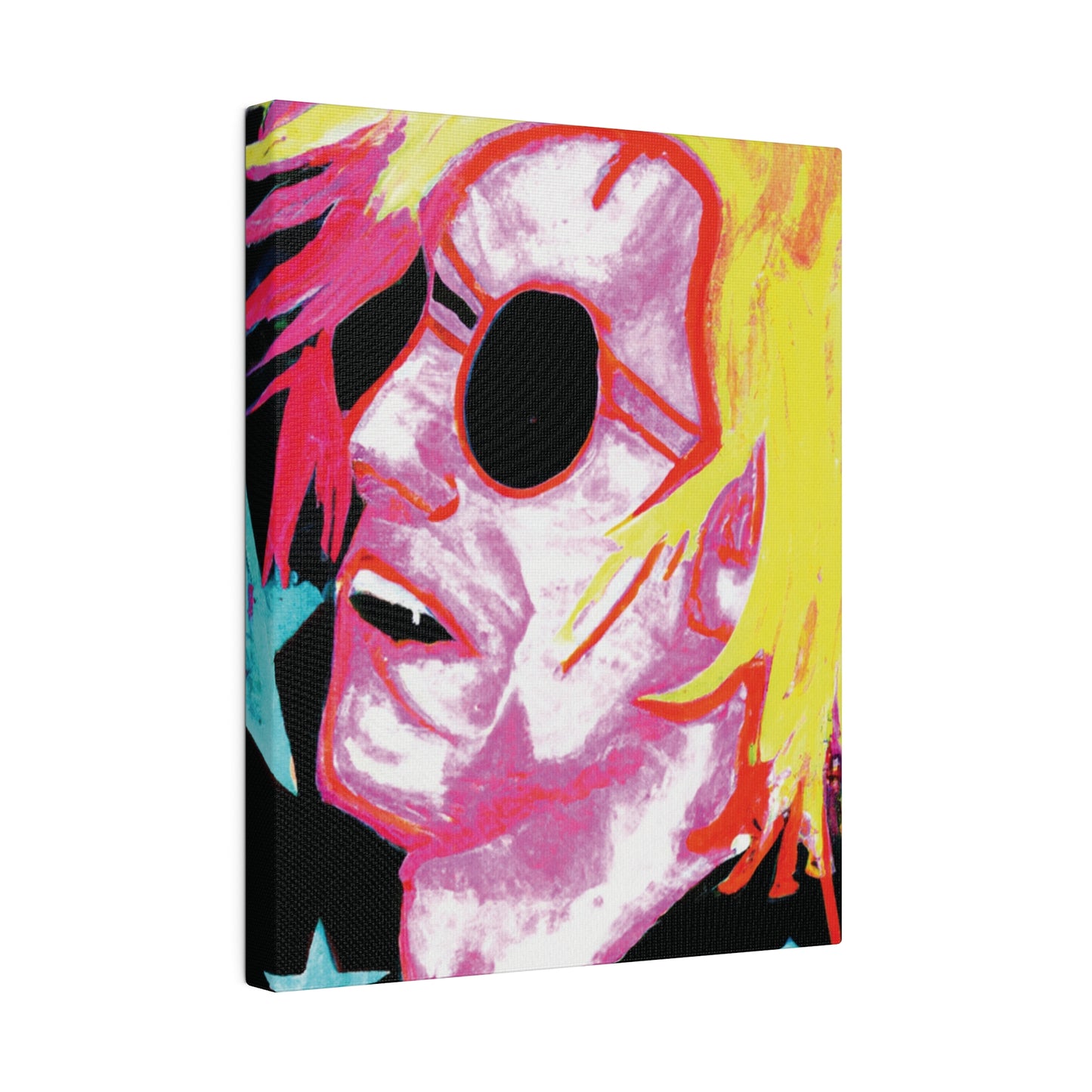 5123P - Rockstar Painting Print | Face | Abstract | Poster | Home Decor | Wall Art | Music Art | Canvas