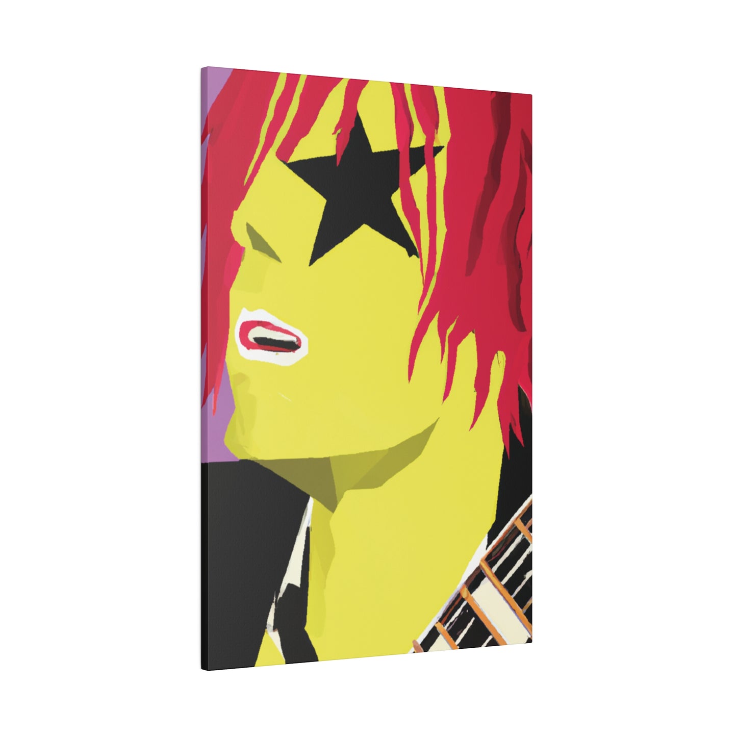 3268R - Rockstar Painting Print | Face | Abstract | Poster | Home Decor | Wall Art | Music Art | Canvas