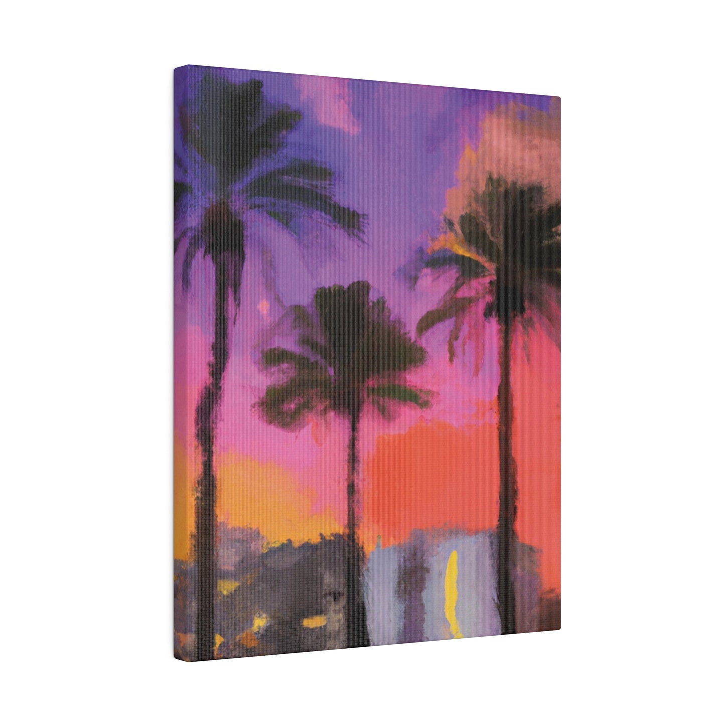 722V - Miami Beach Sunset Painting Print | Miami | Beach | Sunset | Poster | Home Decor | Wall Art | Canvas