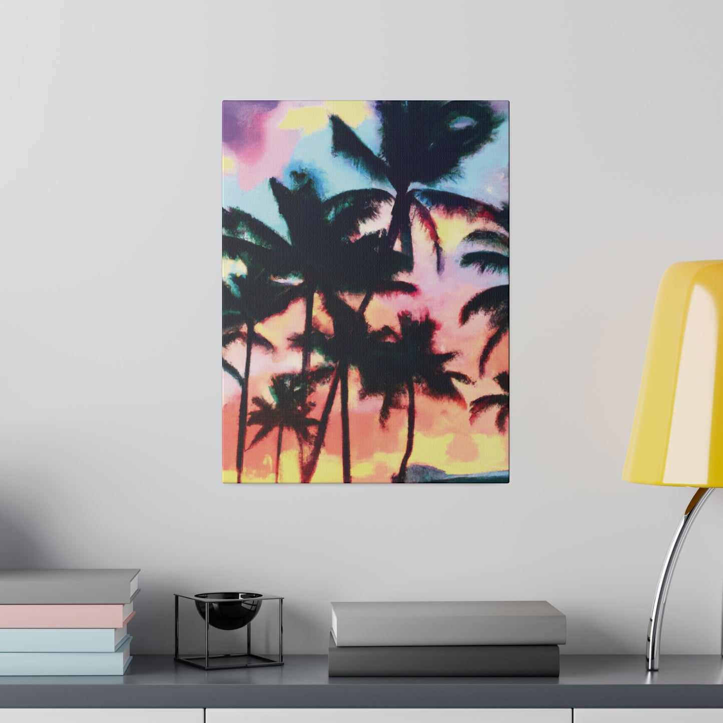 5231V - Miami Beach Sunset Painting Print | Miami | Beach | Sunset | Poster | Home Decor | Wall Art | Canvas