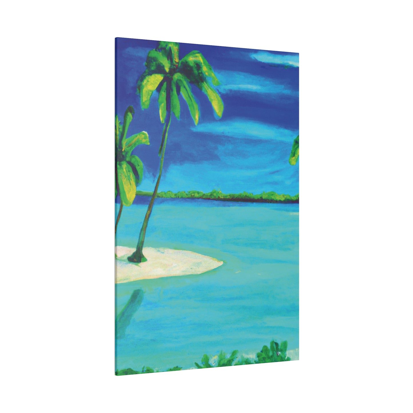 7352P - Bahamas Ocean Painting Print | Bahamas | Ocean | Beach | Poster | Home Decor | Wall Art | Canvas