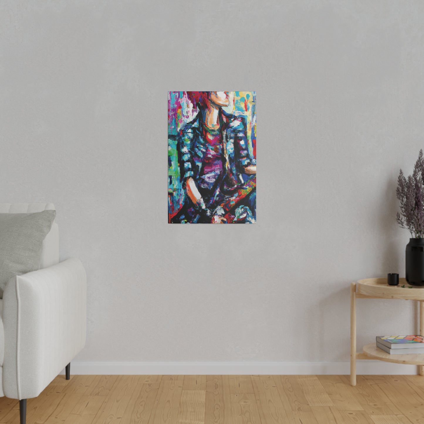 5033P - Rockstar Oil Painting Style Print | Poster | Home Decor | Wall Art | Music Art | Canvas