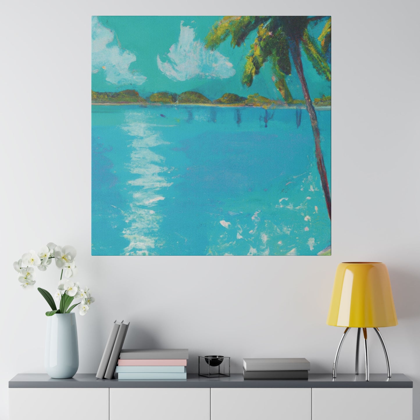 2483G - Bahamas Ocean Painting Print | Bahamas | Ocean | Beach | Poster | Home Decor | Wall Art | Canvas