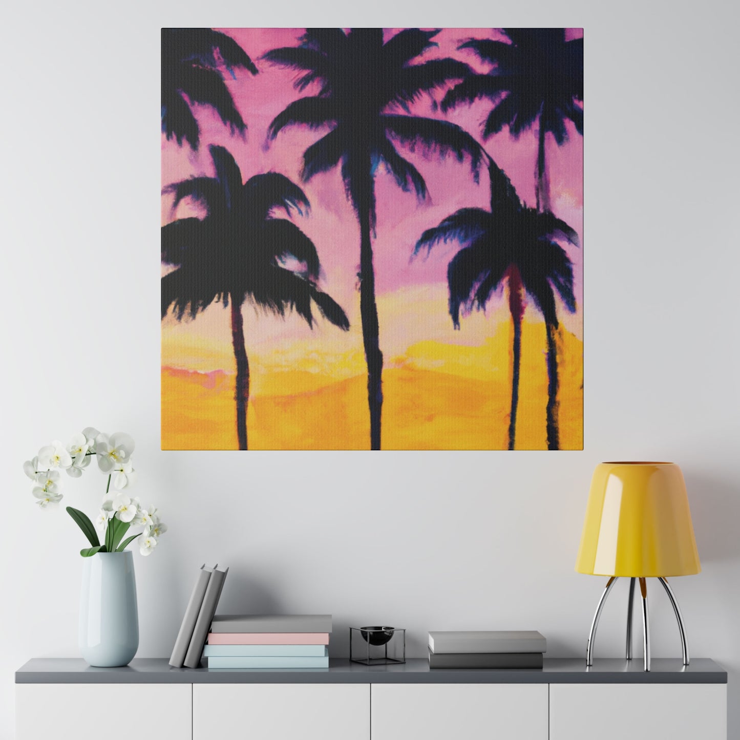 4102I - Miami Beach Sunset Painting Print | Miami | Beach | Sunset | Poster | Home Decor | Wall Art | Canvas