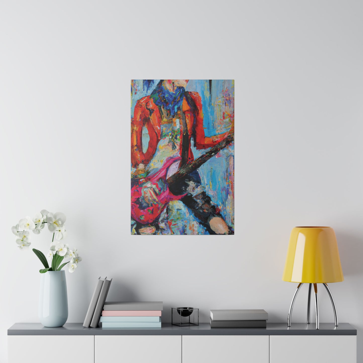 3189X - Rockstar Oil Painting Style Print | Poster | Home Decor | Wall Art | Music Art | Canvas