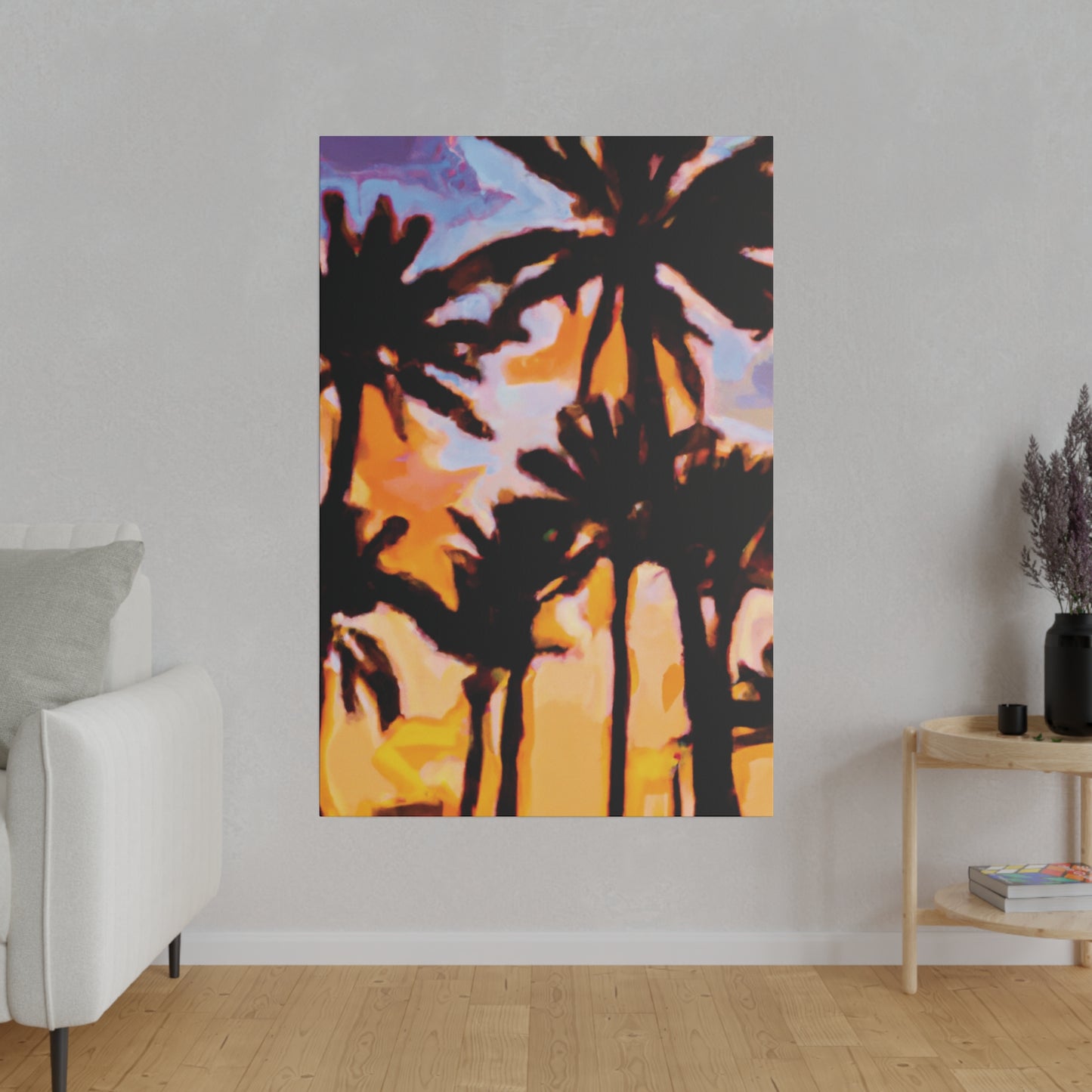 6159K - Miami Beach Sunset Painting Print | Miami | Beach | Sunset | Poster | Home Decor | Wall Art | Canvas