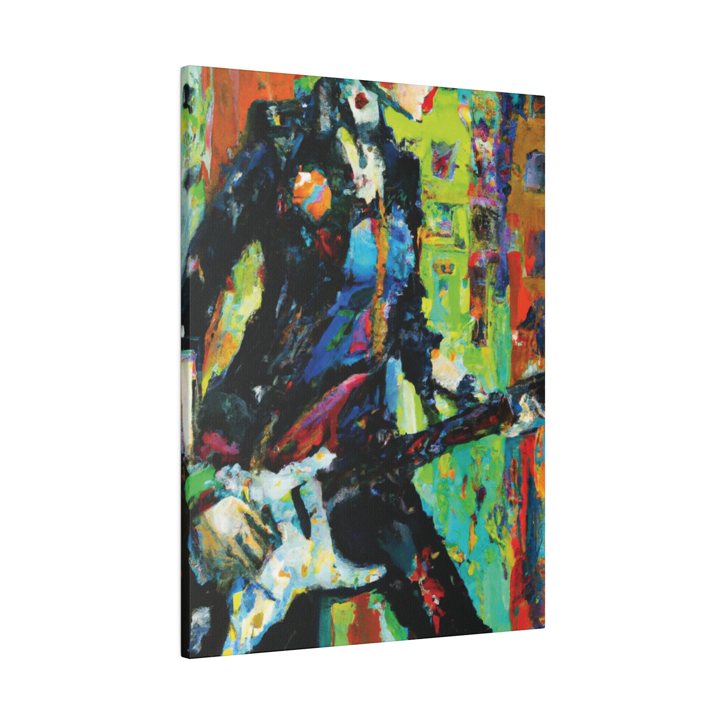 2760G - Rockstar Oil Painting Style Print | Poster | Home Decor | Wall Art | Music Art | Canvas