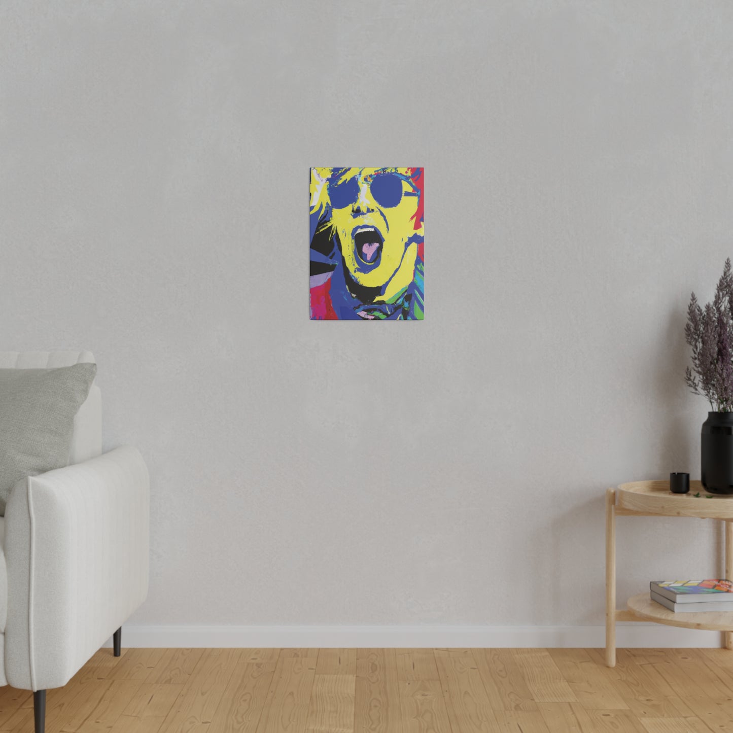 7451T - Rockstar Painting Print | Face | Abstract | Poster | Home Decor | Wall Art | Music Art | Canvas