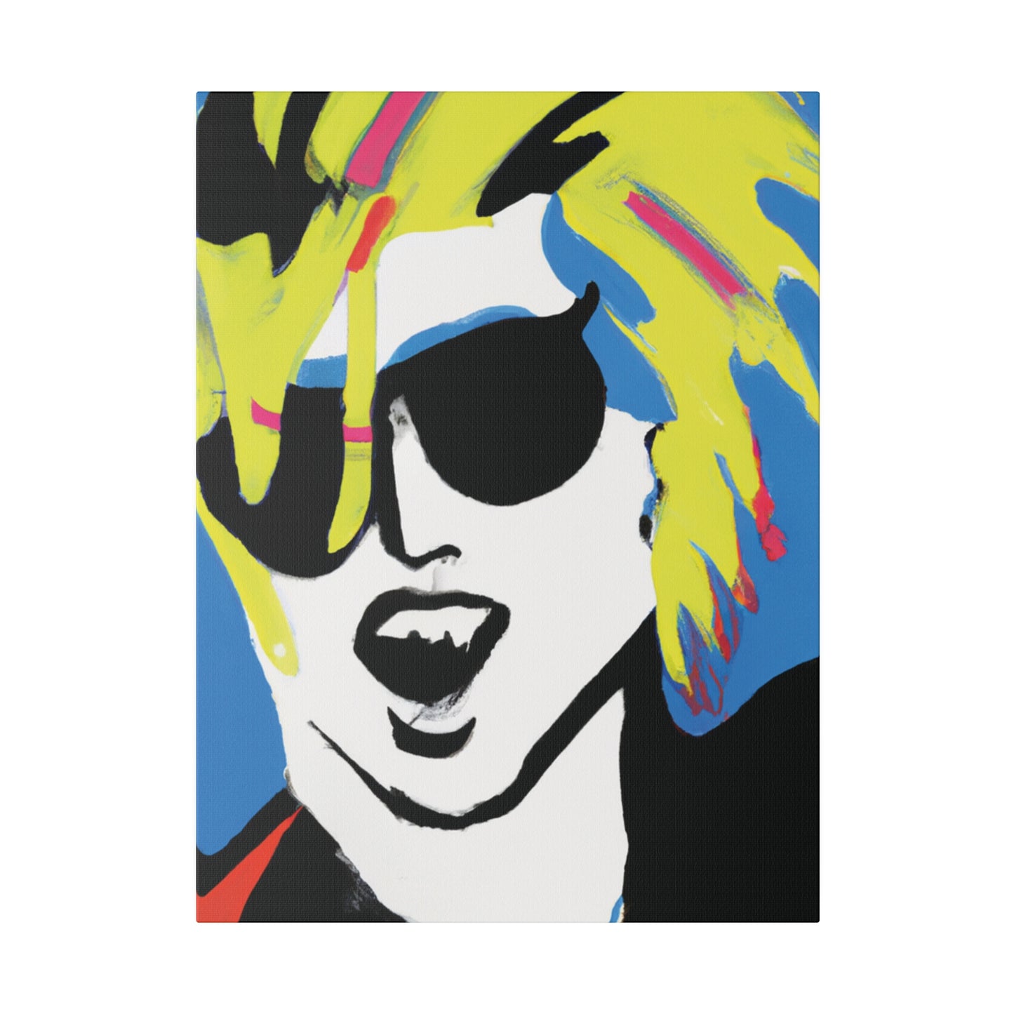 7500X - Rockstar Painting Print | Face | Abstract | Poster | Home Decor | Wall Art | Music Art | Canvas