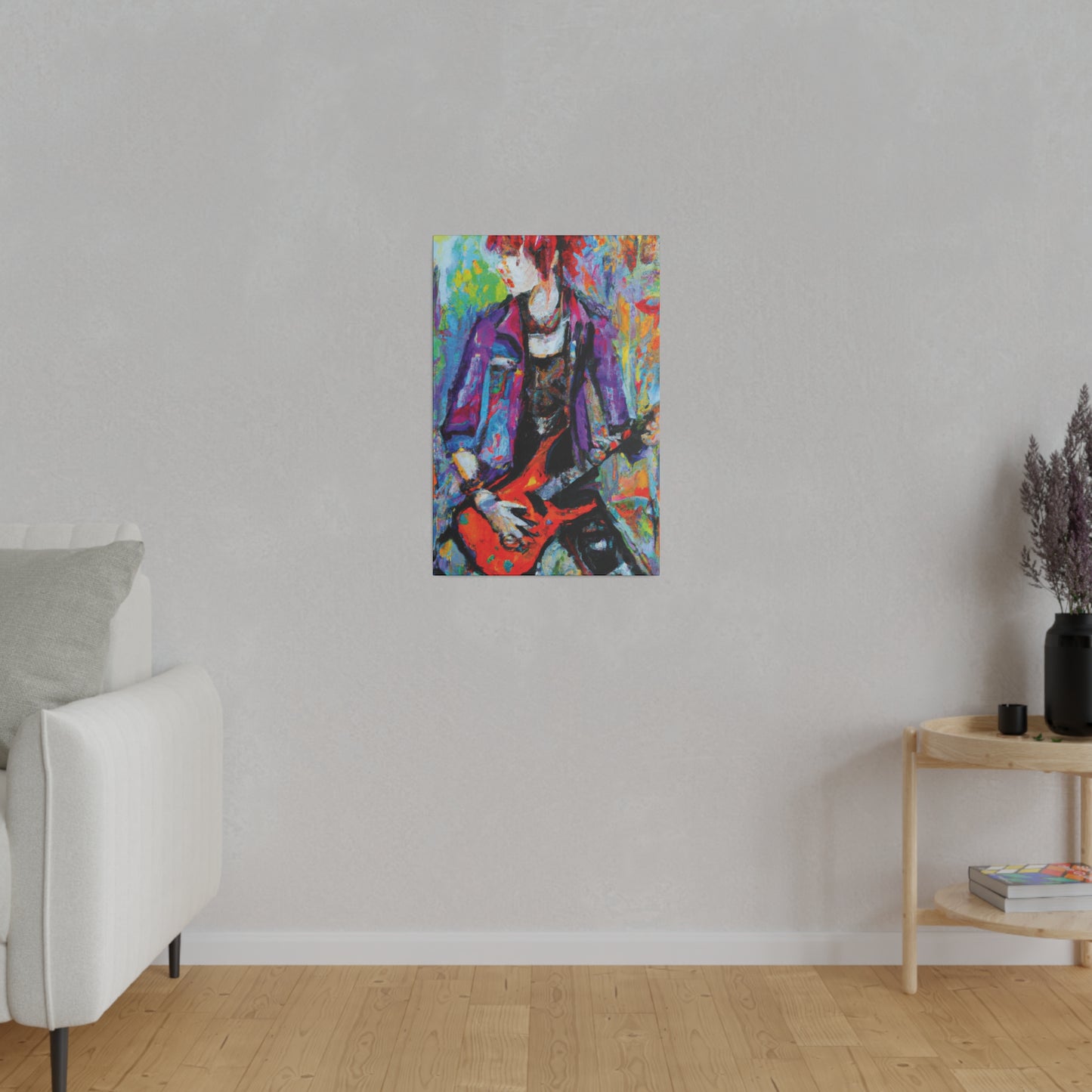 3123Q - Rockstar Oil Painting Style Print | Poster | Home Decor | Wall Art | Music Art | Canvas