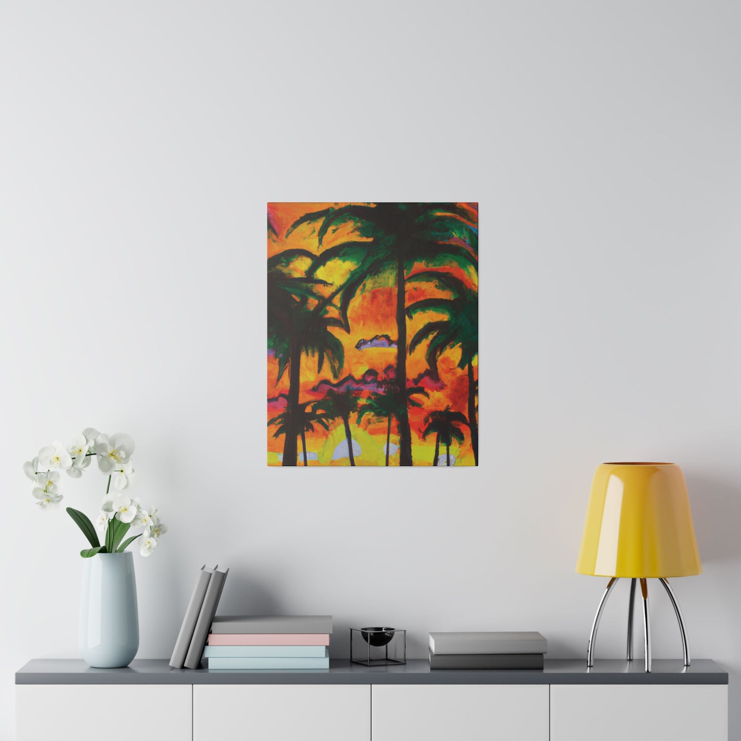 5820T - Miami Beach Sunset Painting Print | Miami | Beach | Sunset | Poster | Home Decor | Wall Art | Canvas