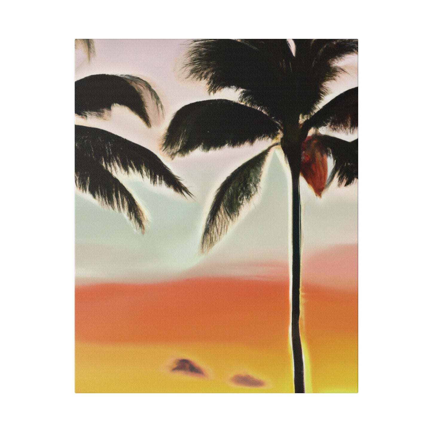 8646K - Miami Beach Sunset Painting Print | Miami | Beach | Sunset | Poster | Home Decor | Wall Art | Canvas
