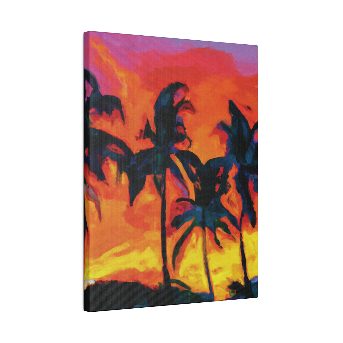 7487R - Miami Beach Sunset Painting Print | Miami | Beach | Sunset | Poster | Home Decor | Wall Art | Canvas