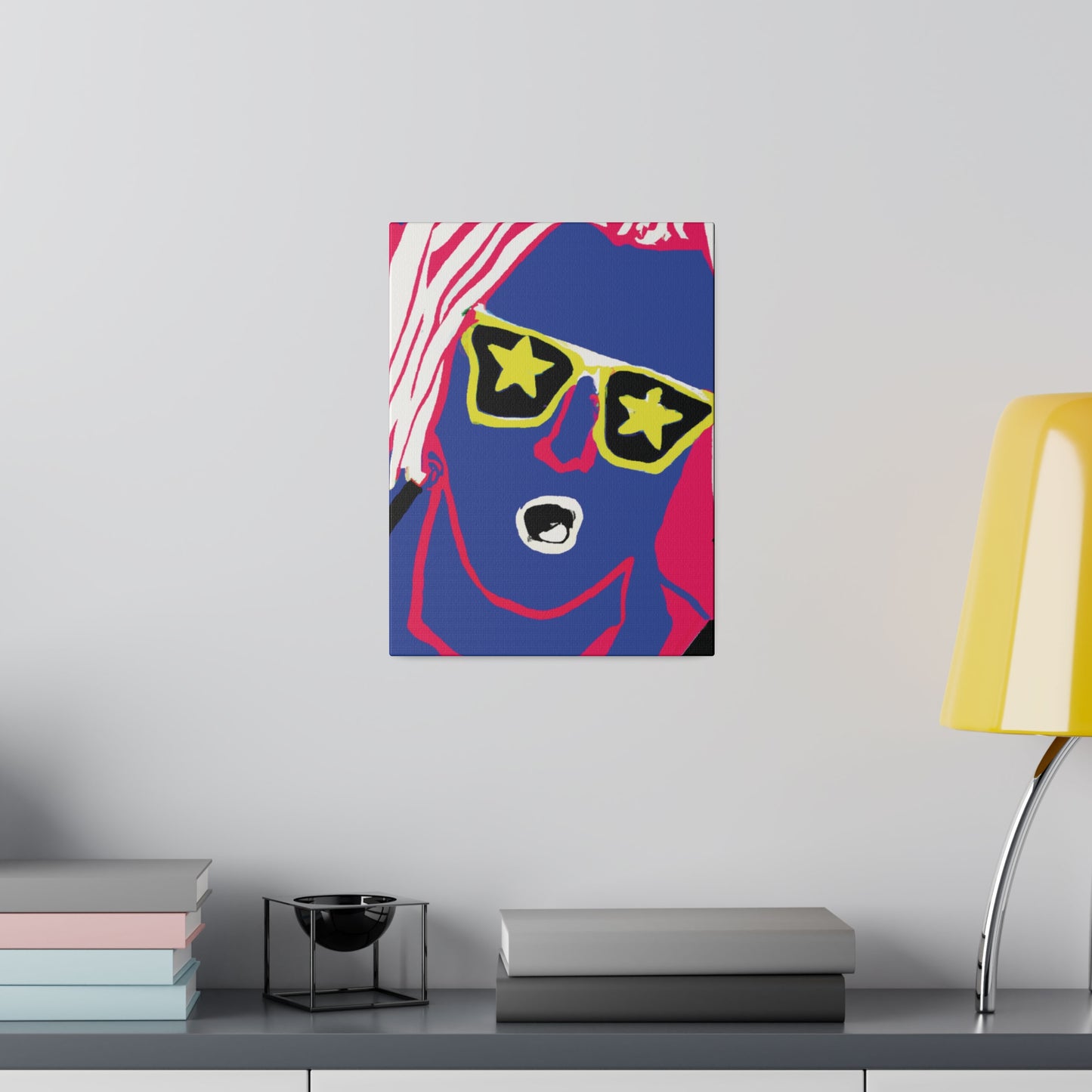 2409U - Rockstar Painting Print | Face | Abstract | Poster | Home Decor | Wall Art | Music Art | Canvas