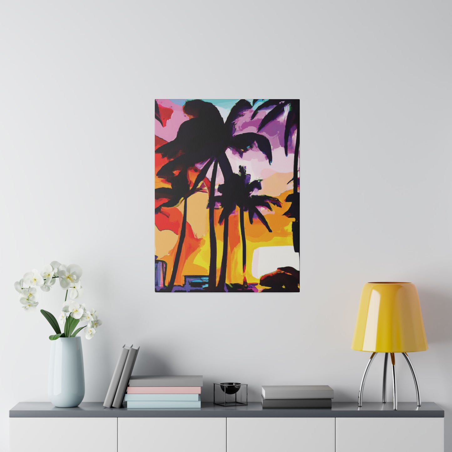 3987G - Miami Beach Sunset Painting Print | Miami | Beach | Sunset | Poster | Home Decor | Wall Art | Canvas