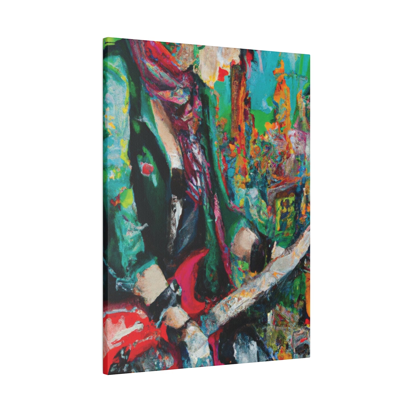 8679Y - Rockstar Oil Painting Style Print | Poster | Home Decor | Wall Art | Music Art | Canvas