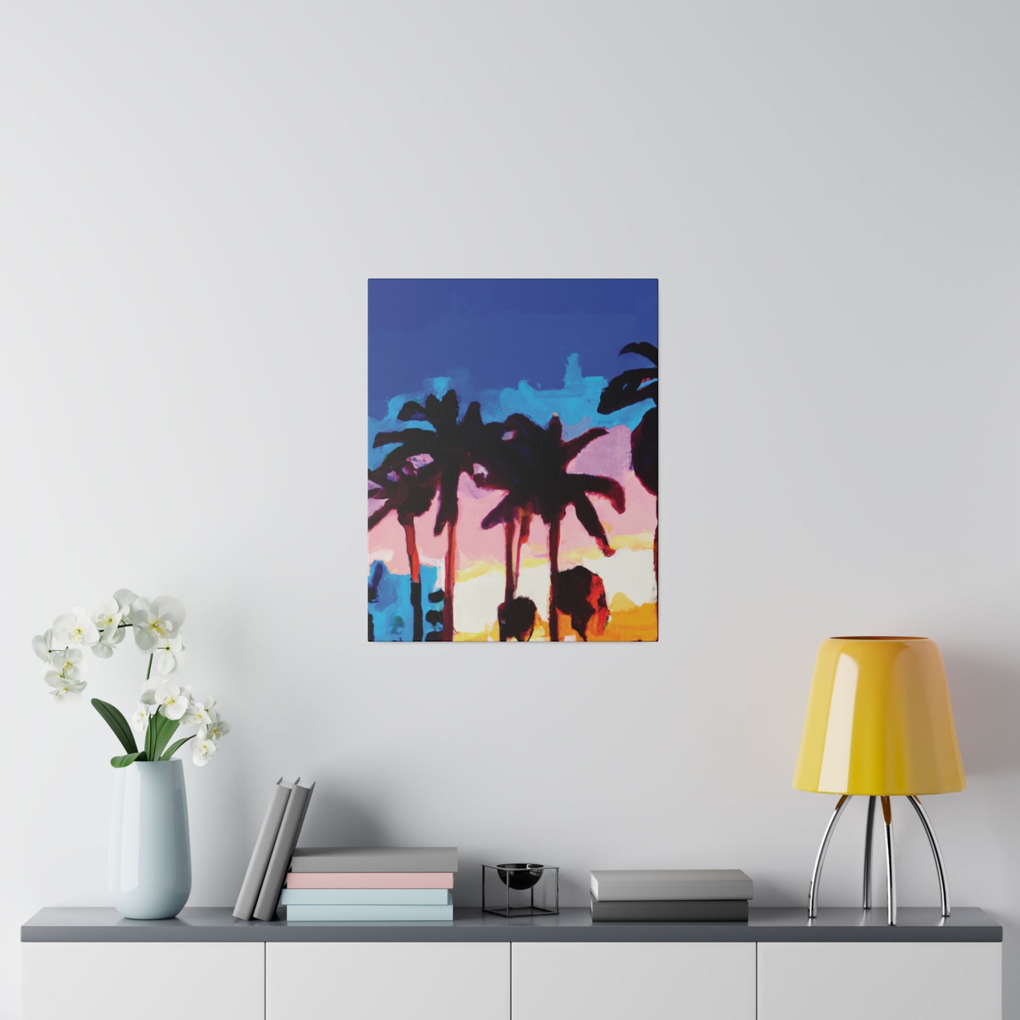 9453C - Miami Beach Sunset Painting Print | Miami | Beach | Sunset | Poster | Home Decor | Wall Art | Canvas