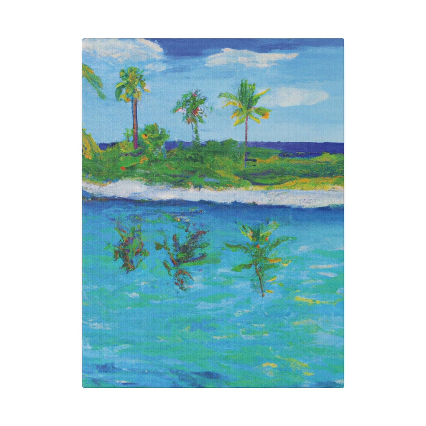 7382P - Bahamas Ocean Painting Print | Bahamas | Ocean | Beach | Poster | Home Decor | Wall Art | Canvas