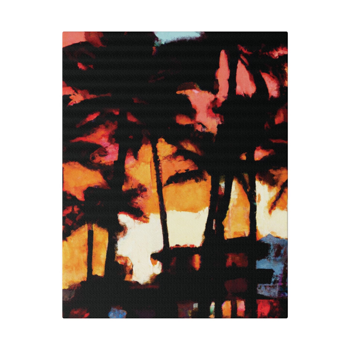 8498K - Miami Beach Sunset Painting Print | Miami | Beach | Sunset | Poster | Home Decor | Wall Art | Canvas