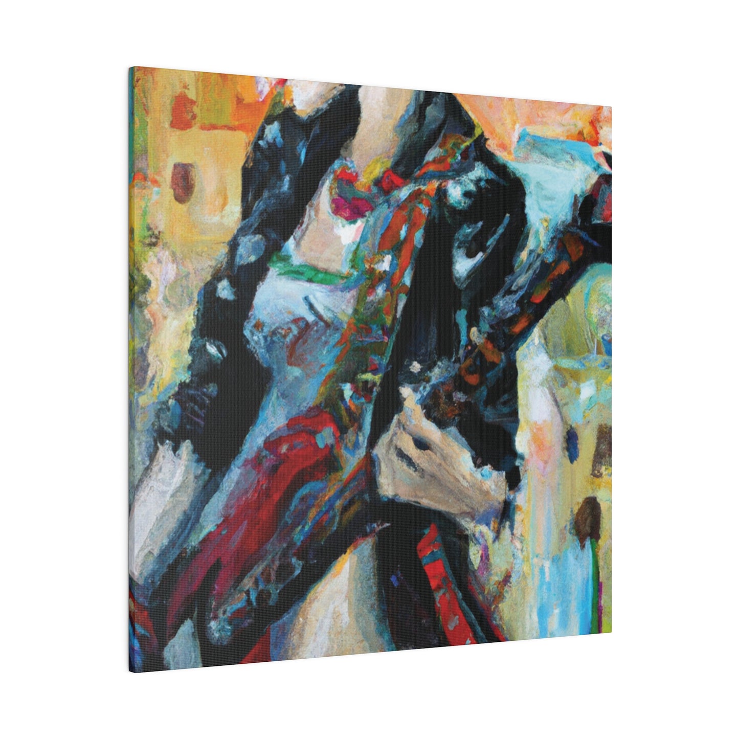 732X - Rockstar Oil Painting Style Print | Poster | Home Decor | Wall Art | Music Art | Canvas