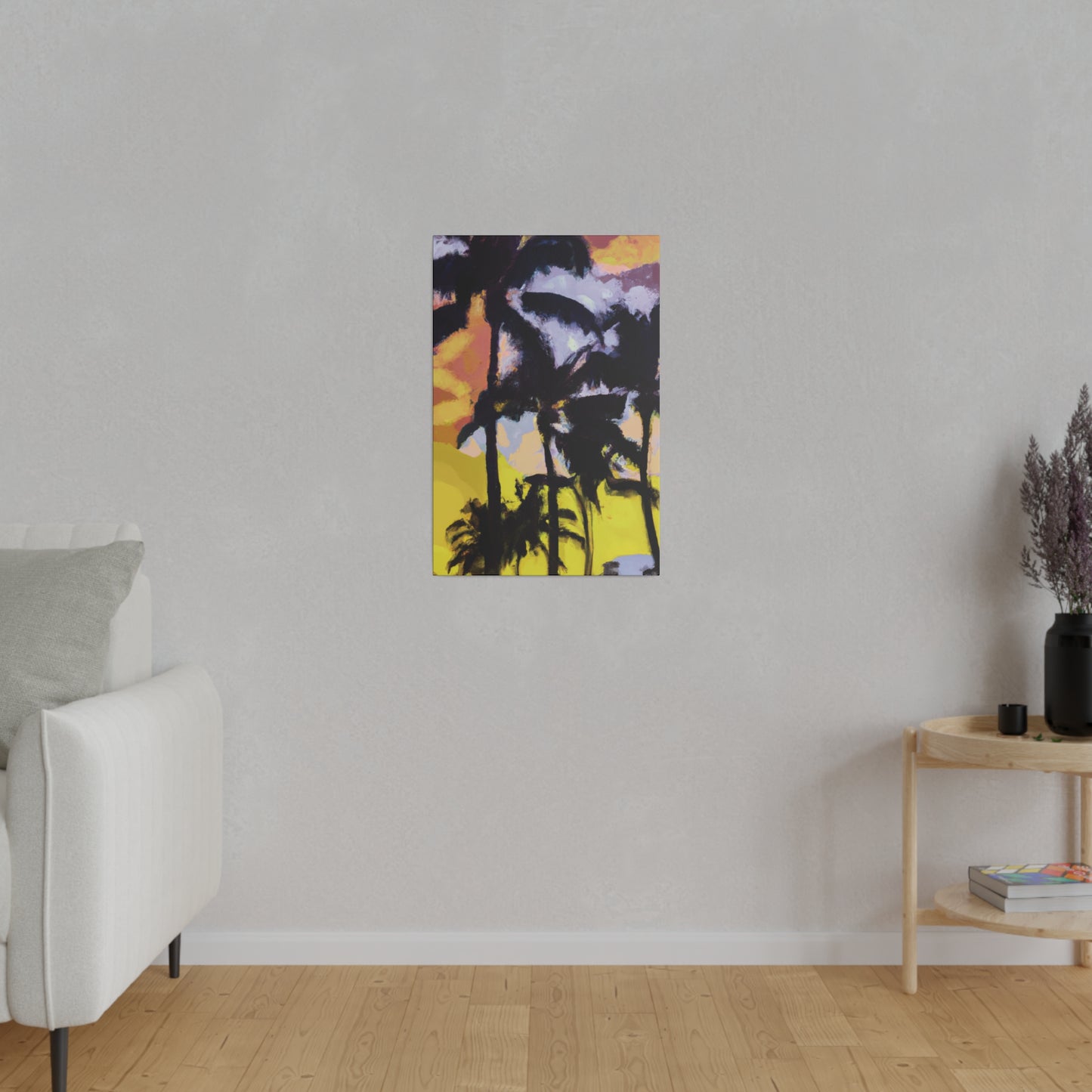 3753W - Miami Beach Sunset Painting Print | Miami | Beach | Sunset | Poster | Home Decor | Wall Art | Canvas