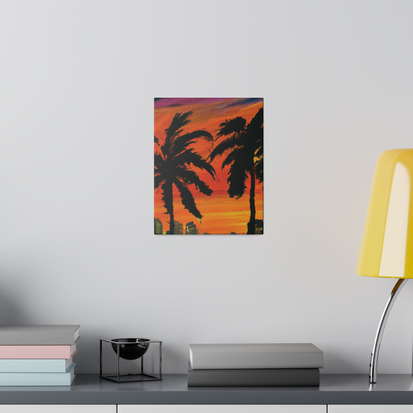 3294V - Miami Beach Sunset Painting Print | Miami | Beach | Sunset | Poster | Home Decor | Wall Art | Canvas