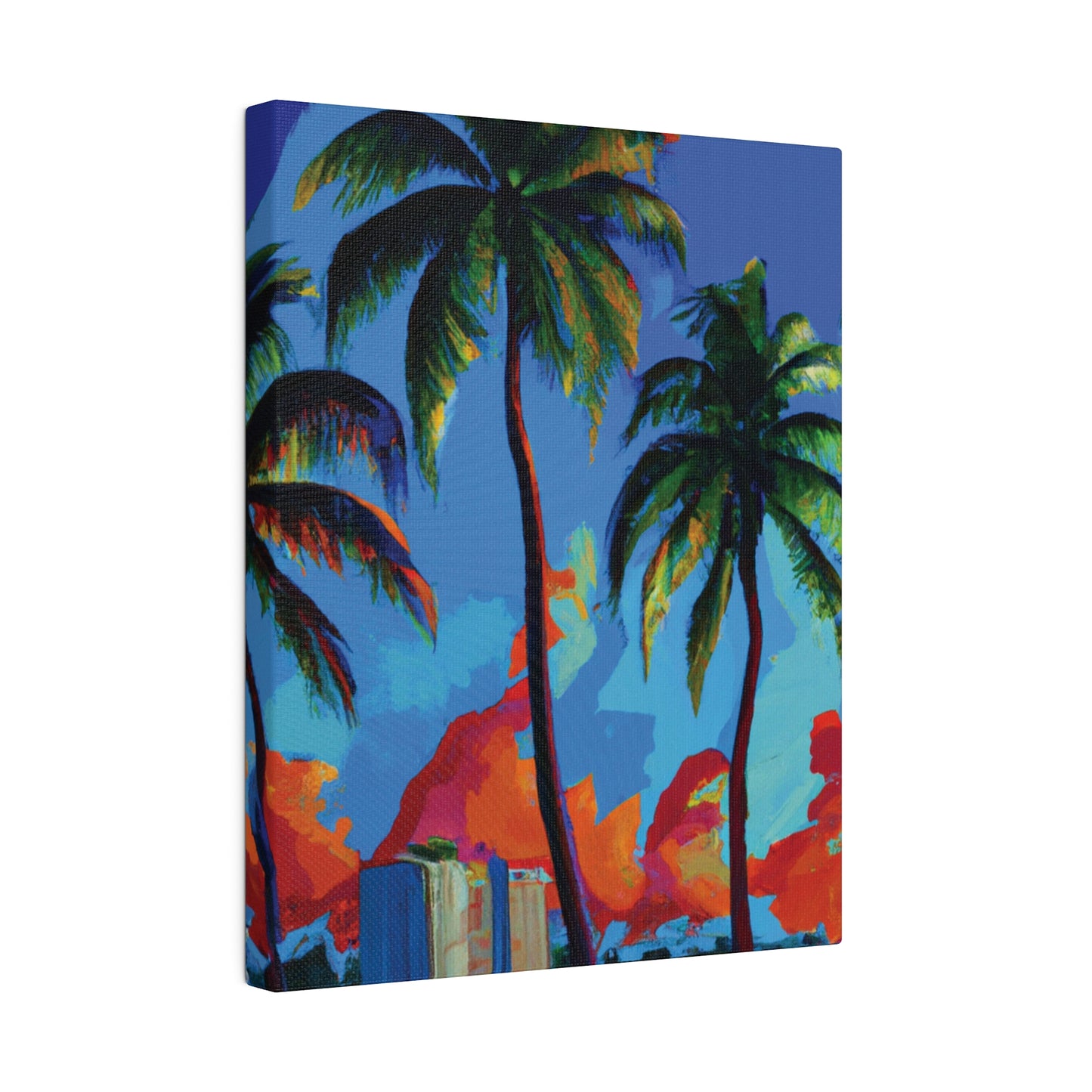 7382G - Miami Beach Sunset Painting Print | Miami | Beach | Sunset | Poster | Home Decor | Wall Art | Canvas