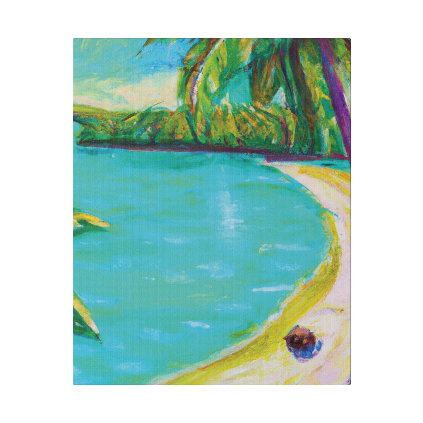 2421K - Bahamas Ocean Painting Print | Bahamas | Ocean | Beach | Poster | Home Decor | Wall Art | Canvas