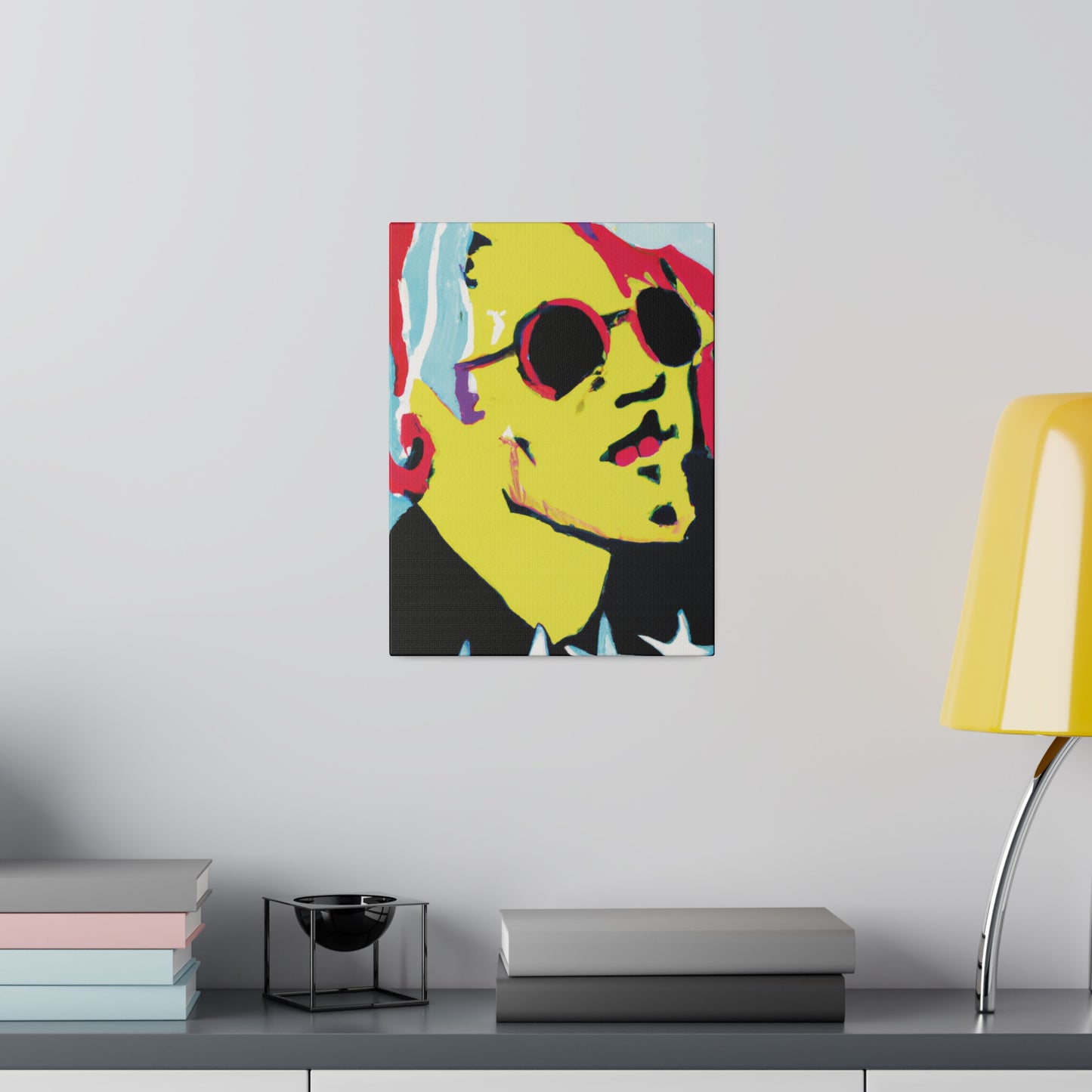 6475K - Rockstar Painting Print | Face | Abstract | Poster | Home Decor | Wall Art | Music Art | Canvas