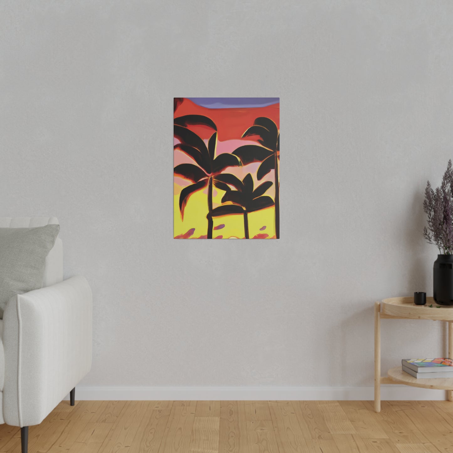 8456F - Miami Beach Sunset Painting Print | Miami | Beach | Sunset | Poster | Home Decor | Wall Art | Canvas