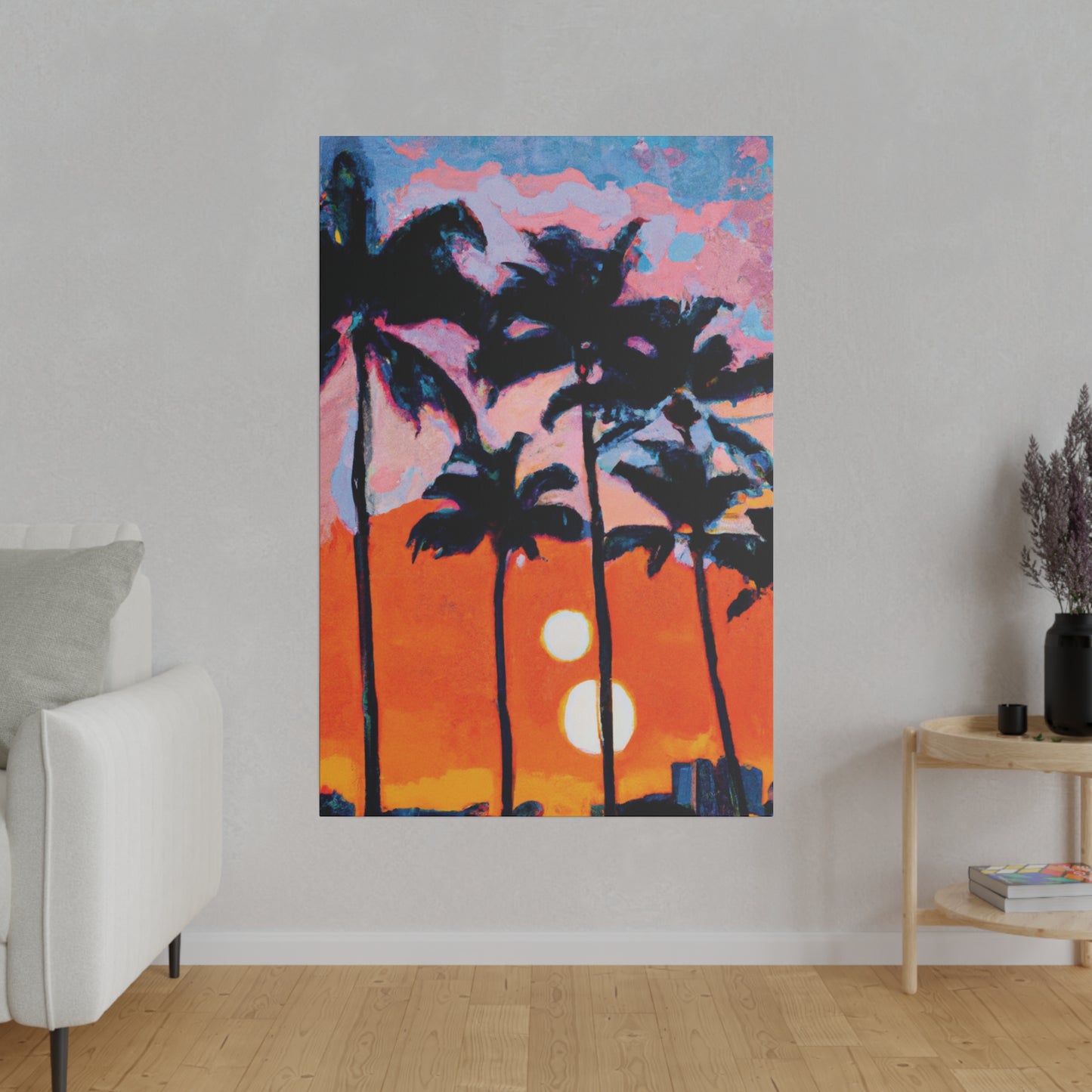 5347Z - Miami Beach Sunset Painting Print | Miami | Beach | Sunset | Poster | Home Decor | Wall Art | Canvas