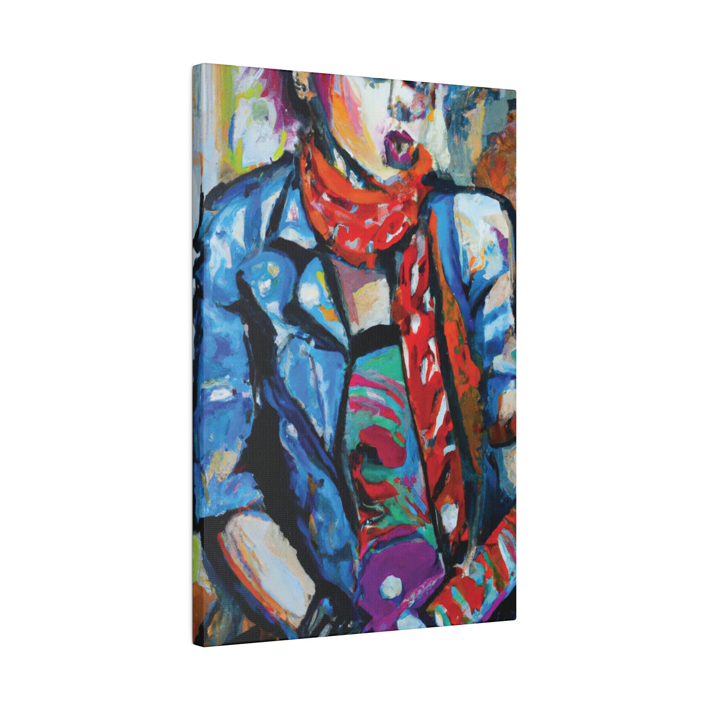 8142T - Rockstar Oil Painting Style Print | Poster | Home Decor | Wall Art | Music Art | Canvas