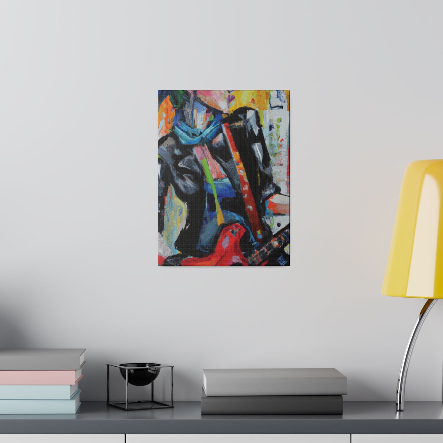 3614G - Rockstar Oil Painting Style Print | Poster | Home Decor | Wall Art | Music Art | Canvas