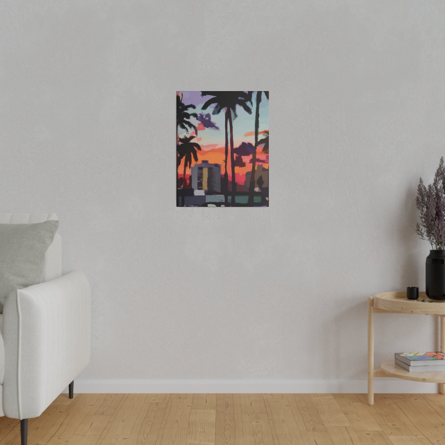 8405R - Miami Beach Sunset Painting Print | Miami | Beach | Sunset | Poster | Home Decor | Wall Art | Canvas