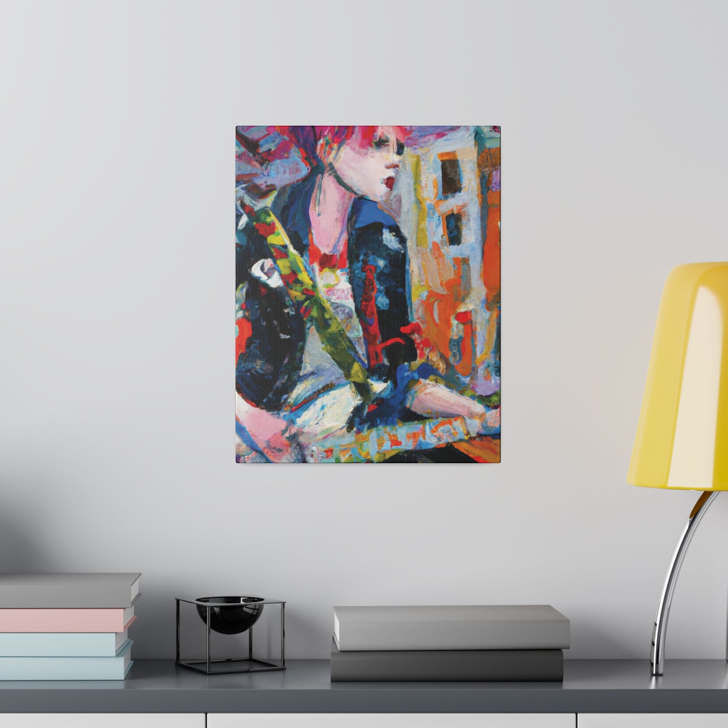 3276D - Rockstar Oil Painting Style Print | Poster | Home Decor | Wall Art | Music Art | Canvas