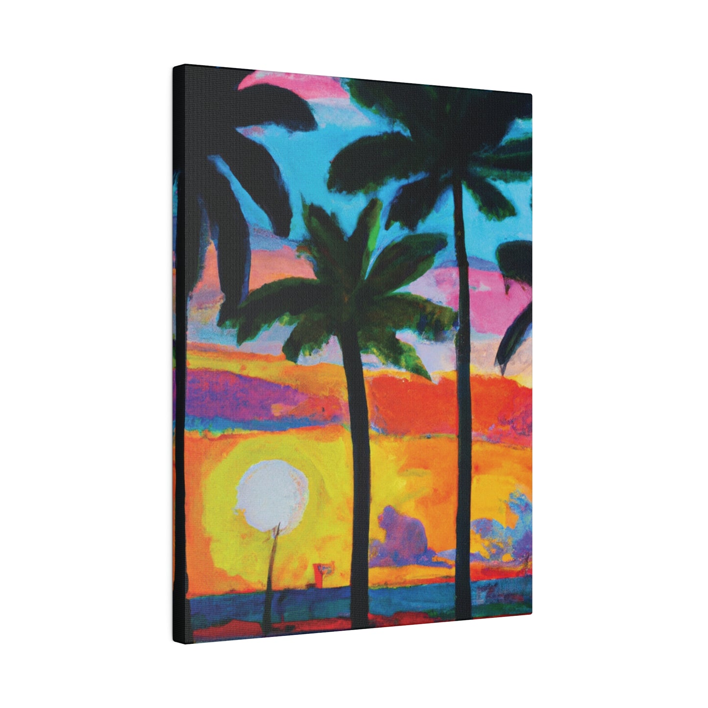 9043Y - Miami Beach Sunset Painting Print | Miami | Beach | Sunset | Poster | Home Decor | Wall Art | Canvas