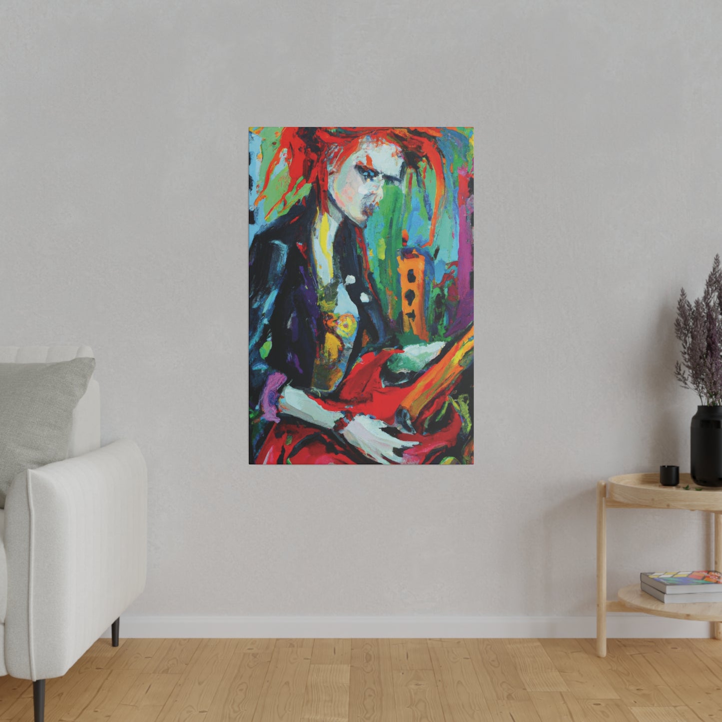 5857Q - Rockstar Oil Painting Style Print | Poster | Home Decor | Wall Art | Music Art | Canvas