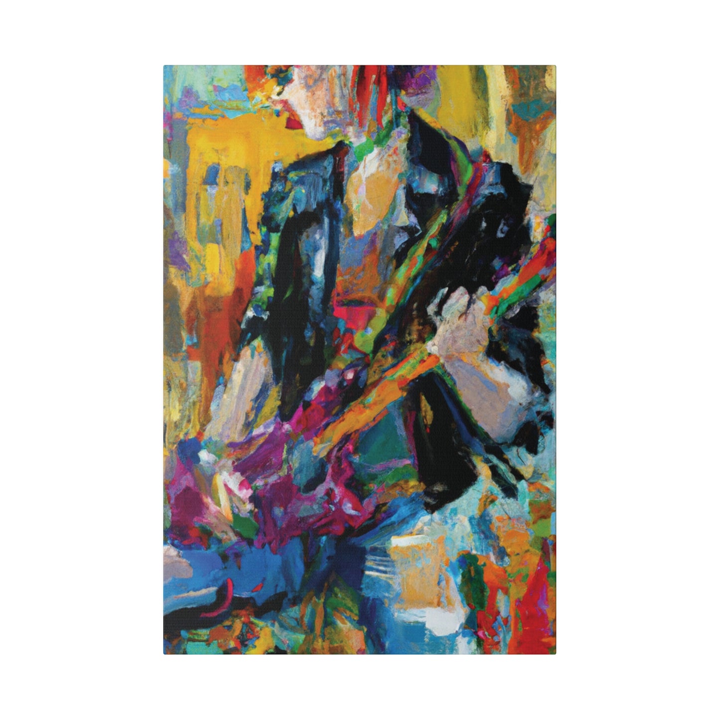 4813Q - Rockstar Oil Painting Style Print | Poster | Home Decor | Wall Art | Music Art | Canvas