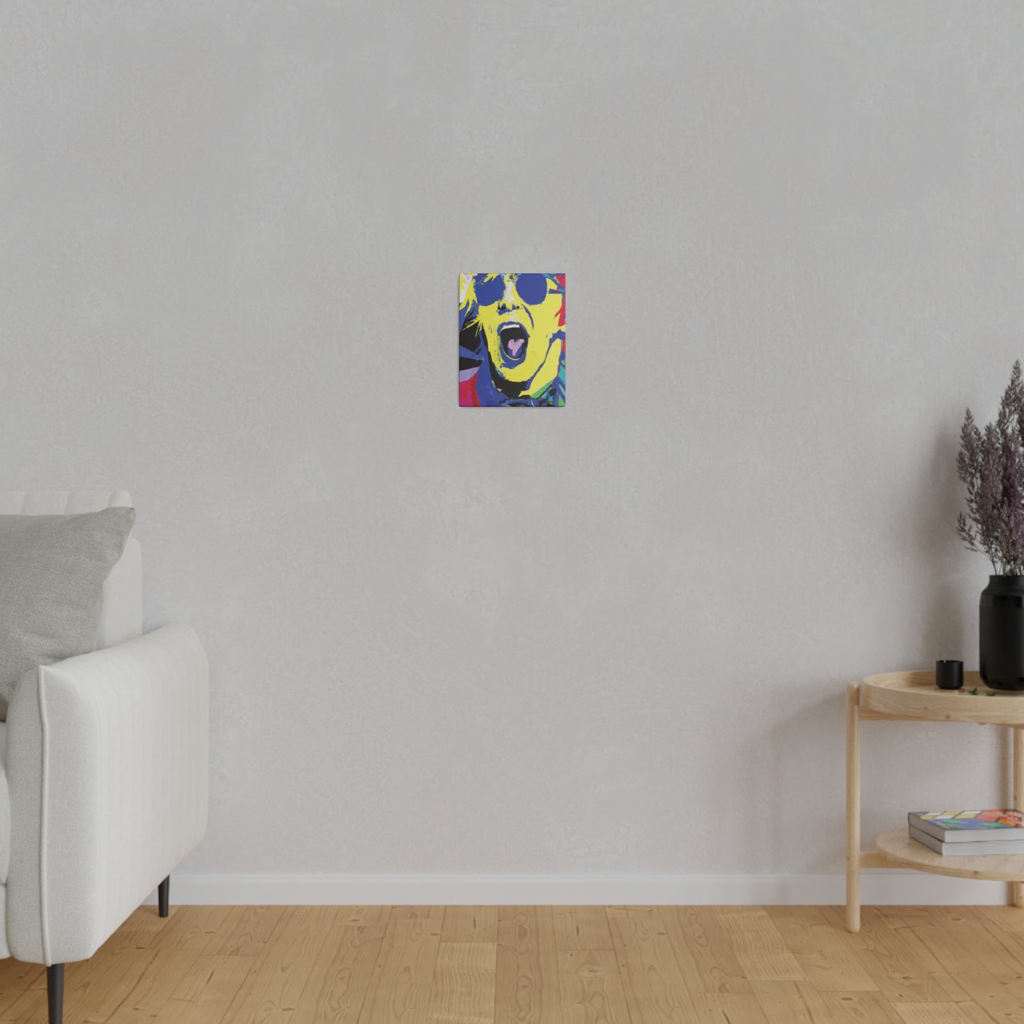 7451T - Rockstar Painting Print | Face | Abstract | Poster | Home Decor | Wall Art | Music Art | Canvas