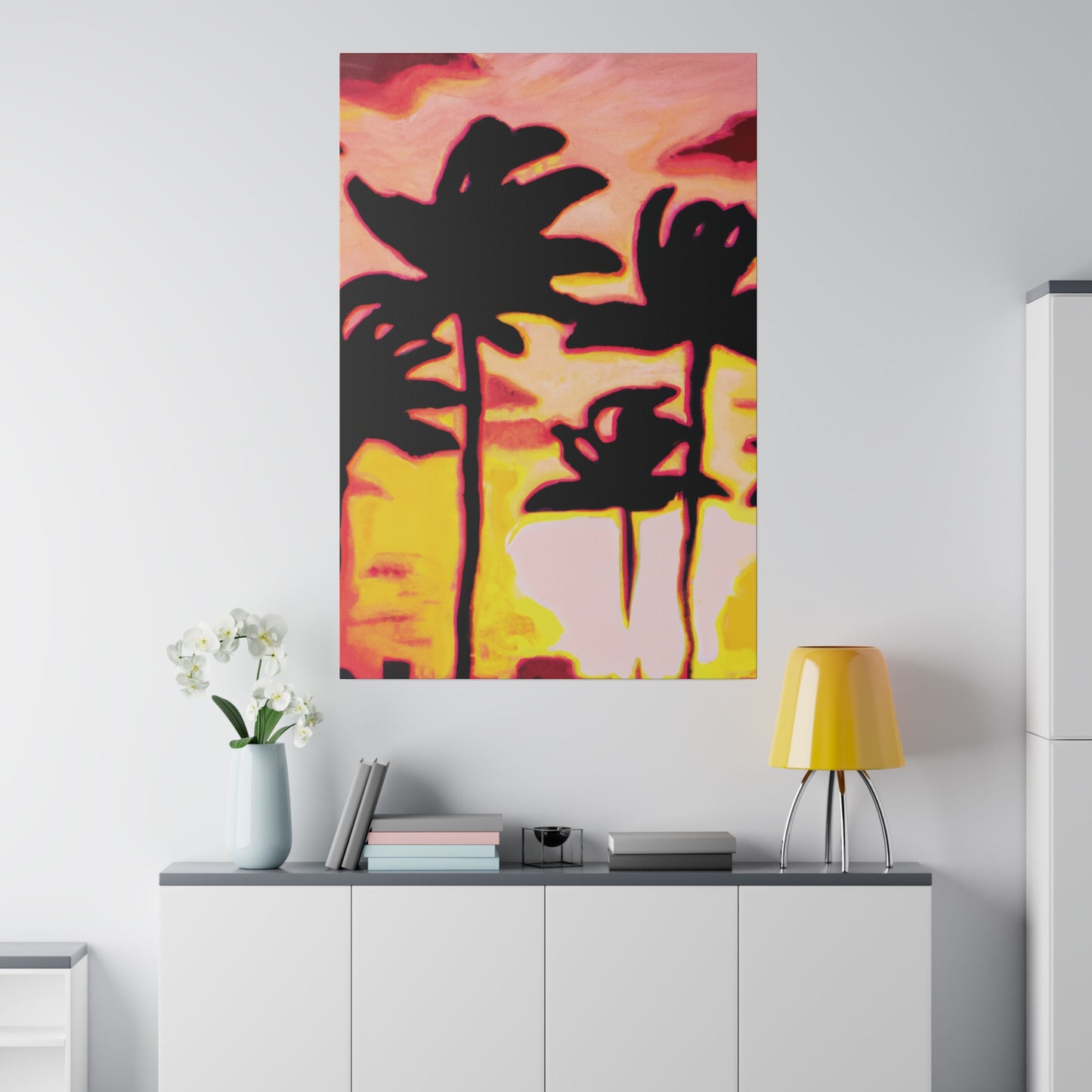 9329P - Miami Beach Sunset Painting Print | Miami | Beach | Sunset | Poster | Home Decor | Wall Art | Canvas