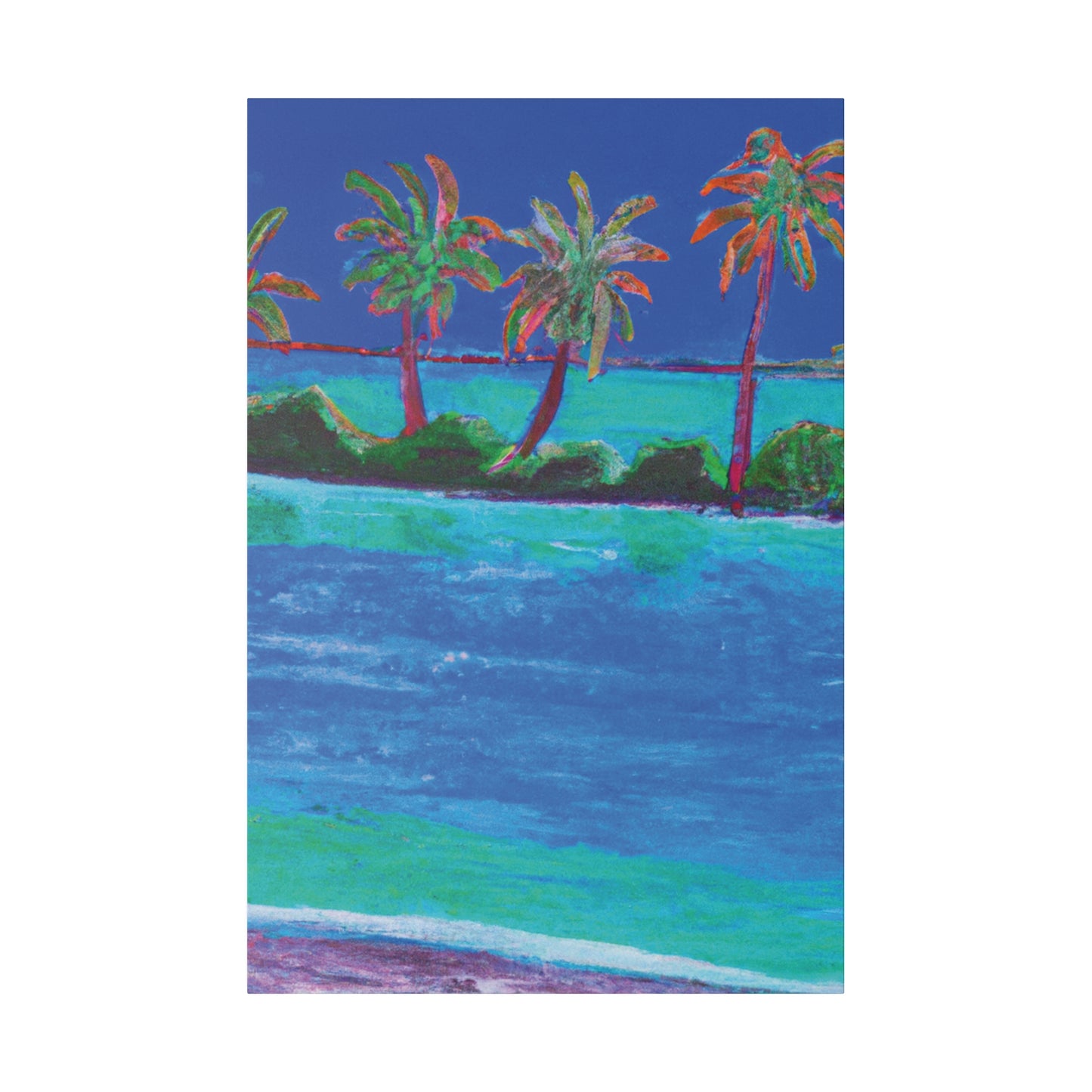 7454G - Bahamas Ocean Painting Print | Bahamas | Ocean | Beach | Poster | Home Decor | Wall Art | Canvas