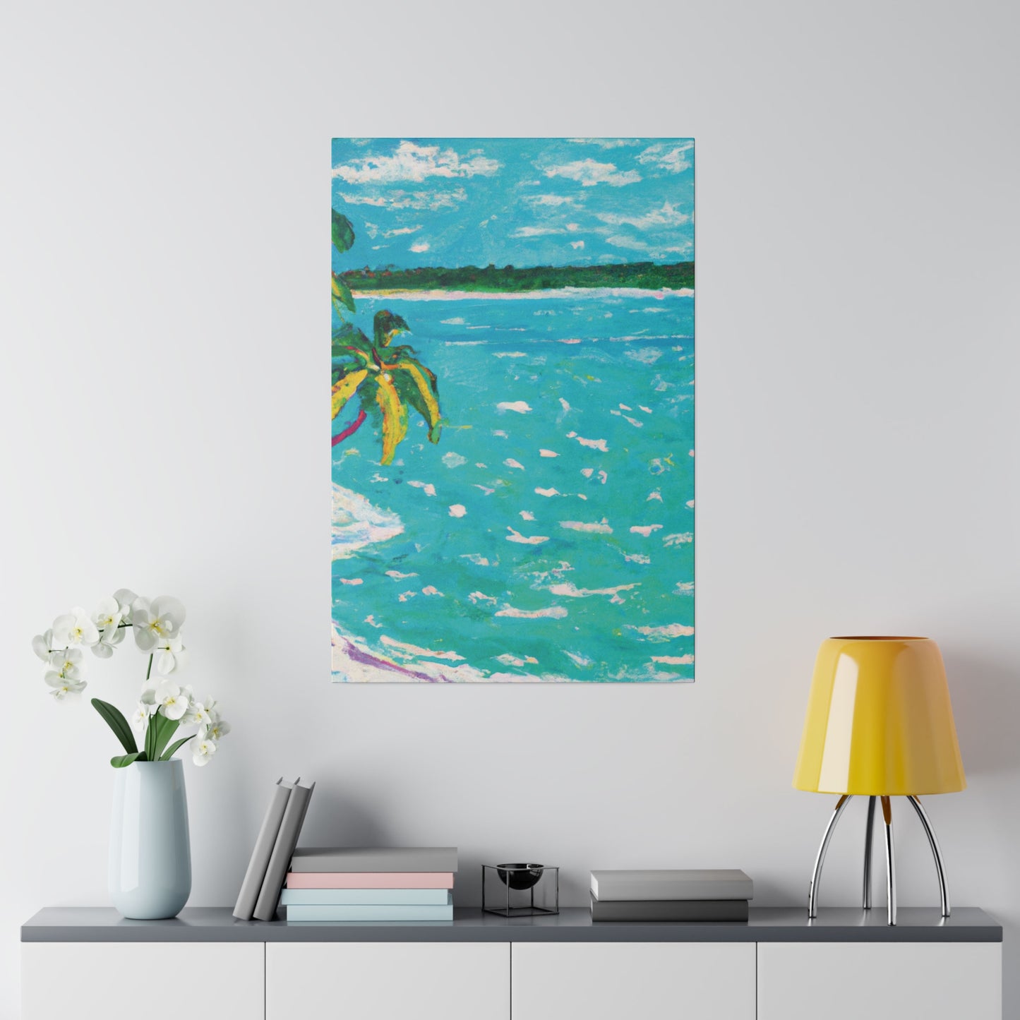 8278H - Bahamas Ocean Painting Print | Bahamas | Ocean | Beach | Poster | Home Decor | Wall Art | Canvas