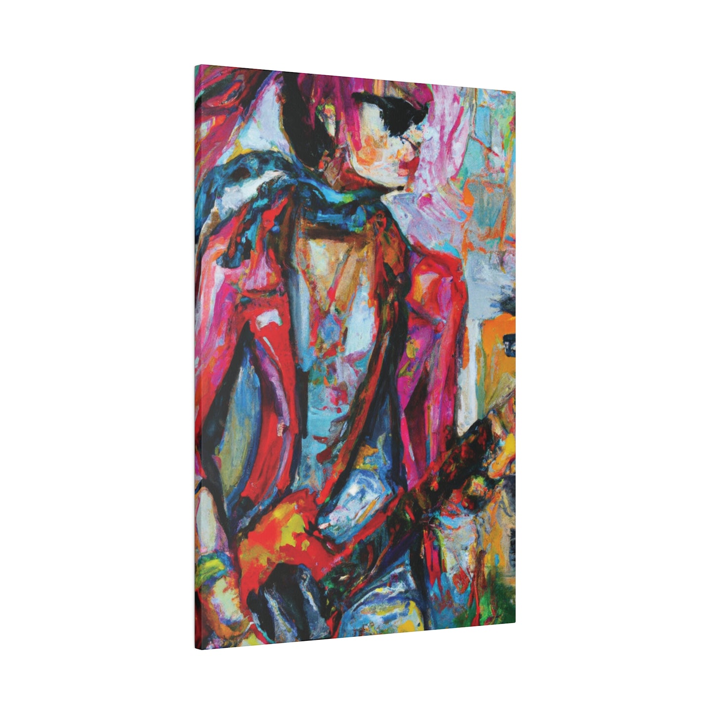 5694F - Rockstar Oil Painting Style Print | Poster | Home Decor | Wall Art | Music Art | Canvas