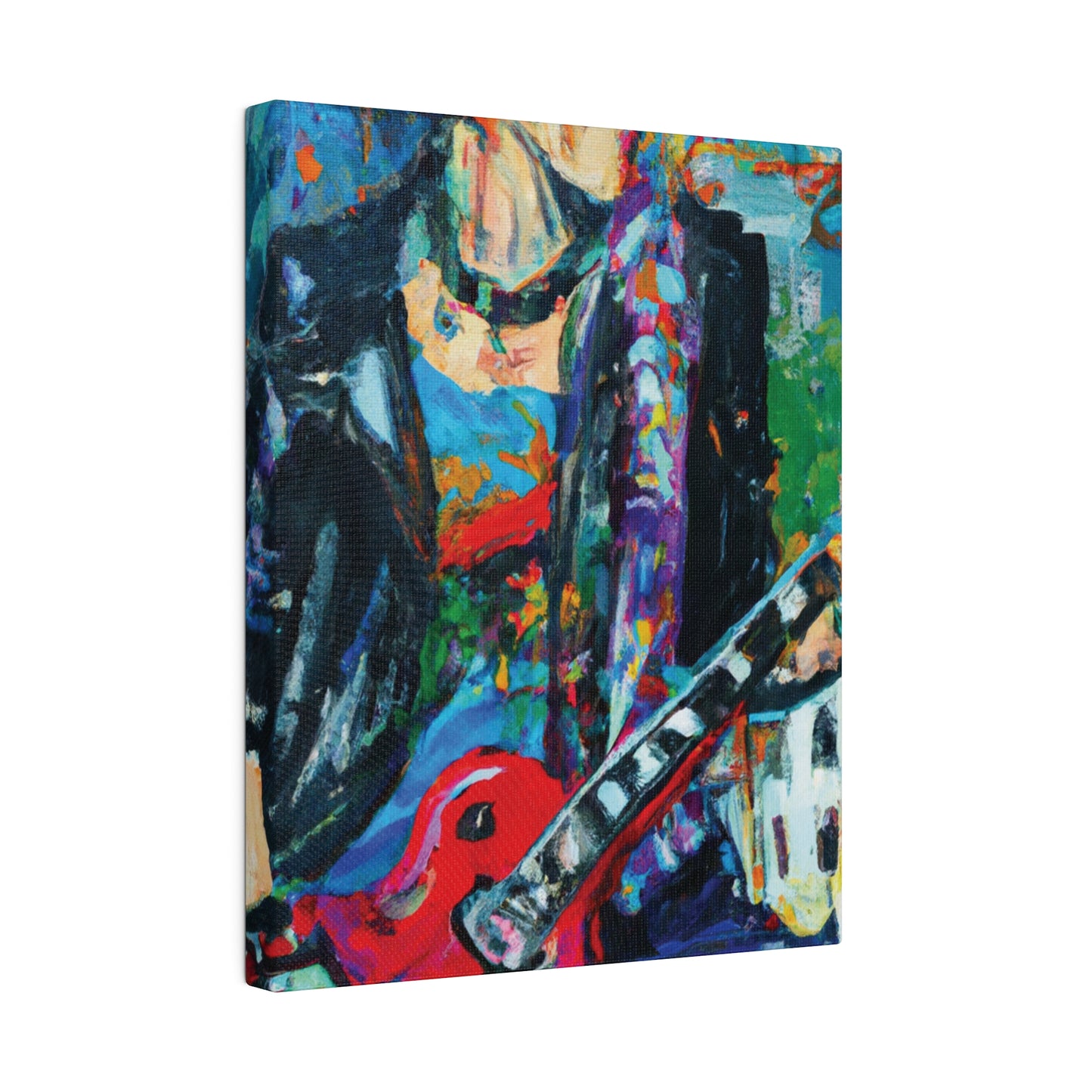 814T - Rockstar Oil Painting Style Print | Poster | Home Decor | Wall Art | Music Art | Canvas