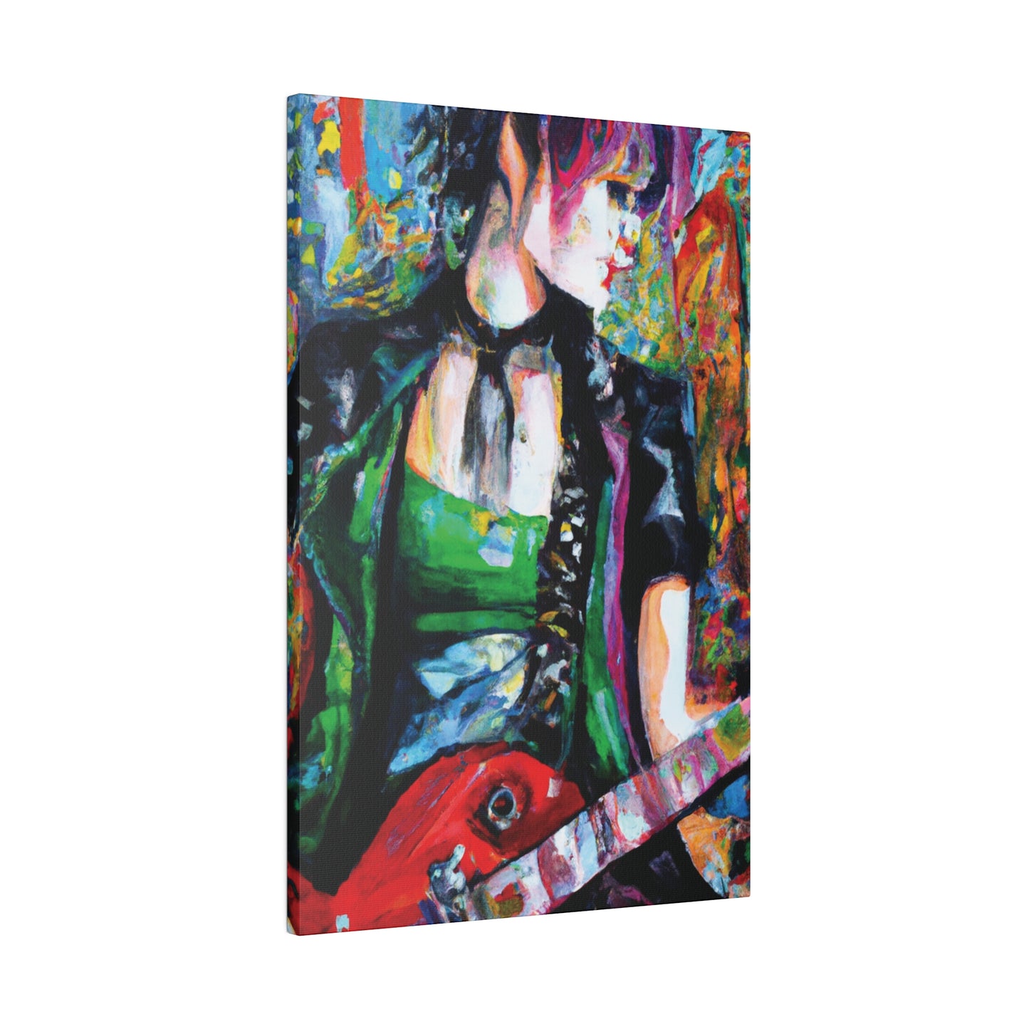 9737J - Rockstar Oil Painting Style Print | Poster | Home Decor | Wall Art | Music Art | Canvas