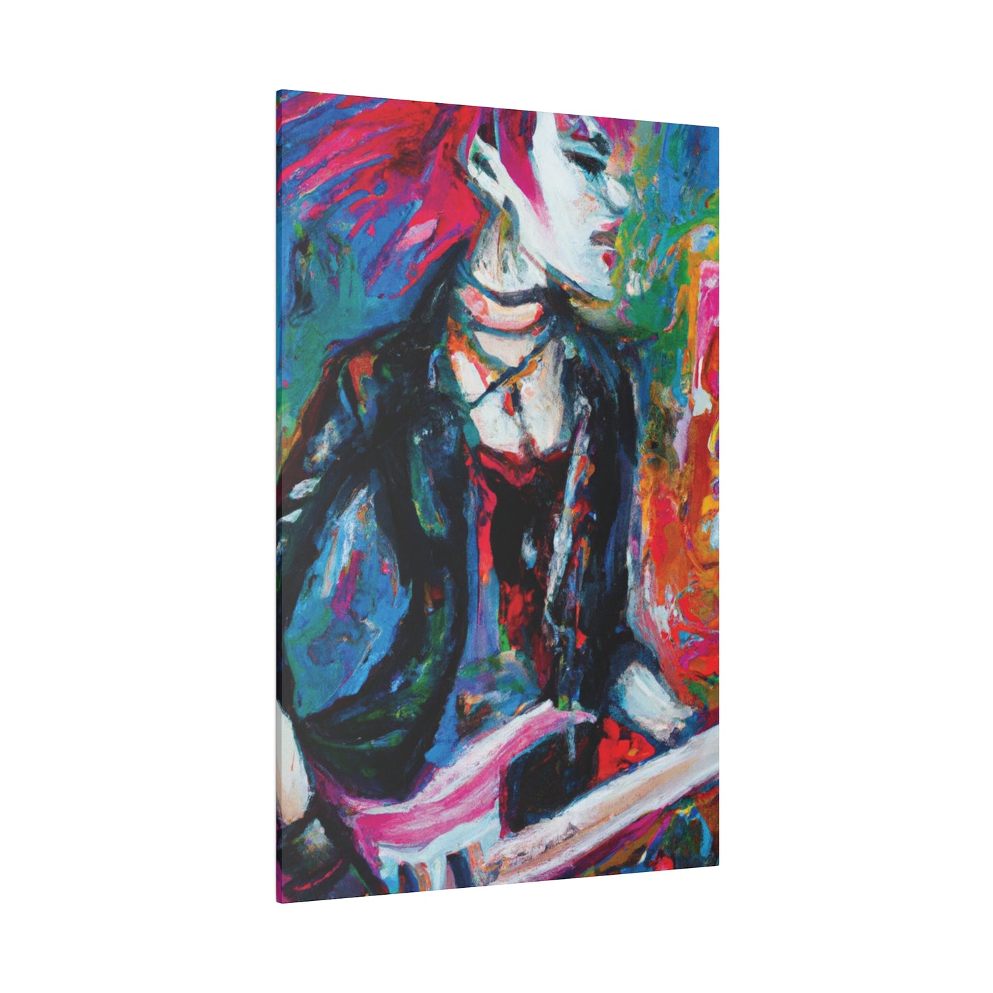 9560L - Rockstar Oil Painting Style Print | Poster | Home Decor | Wall Art | Music Art | Canvas