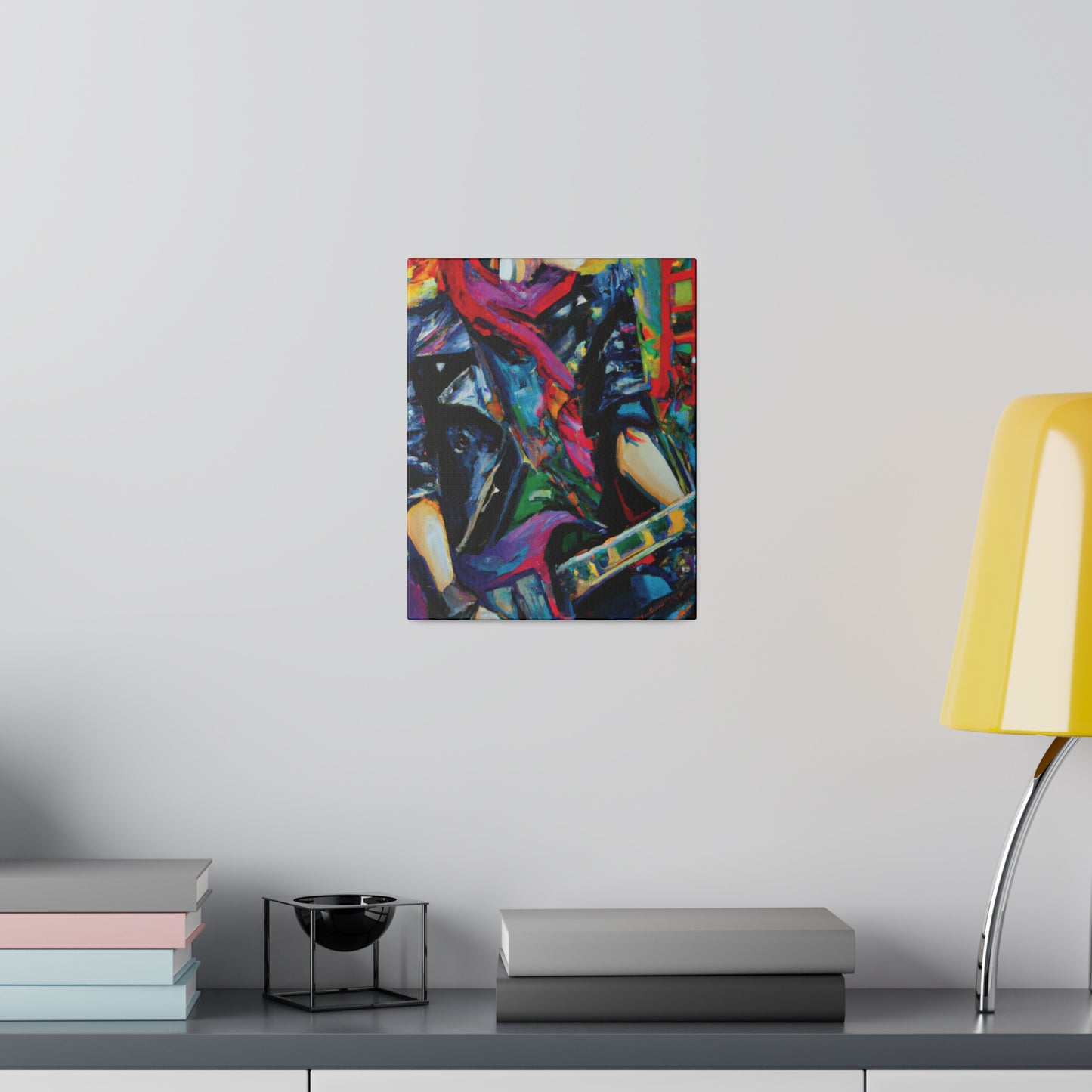 9413L - Rockstar Oil Painting Style Print | Poster | Home Decor | Wall Art | Music Art | Canvas
