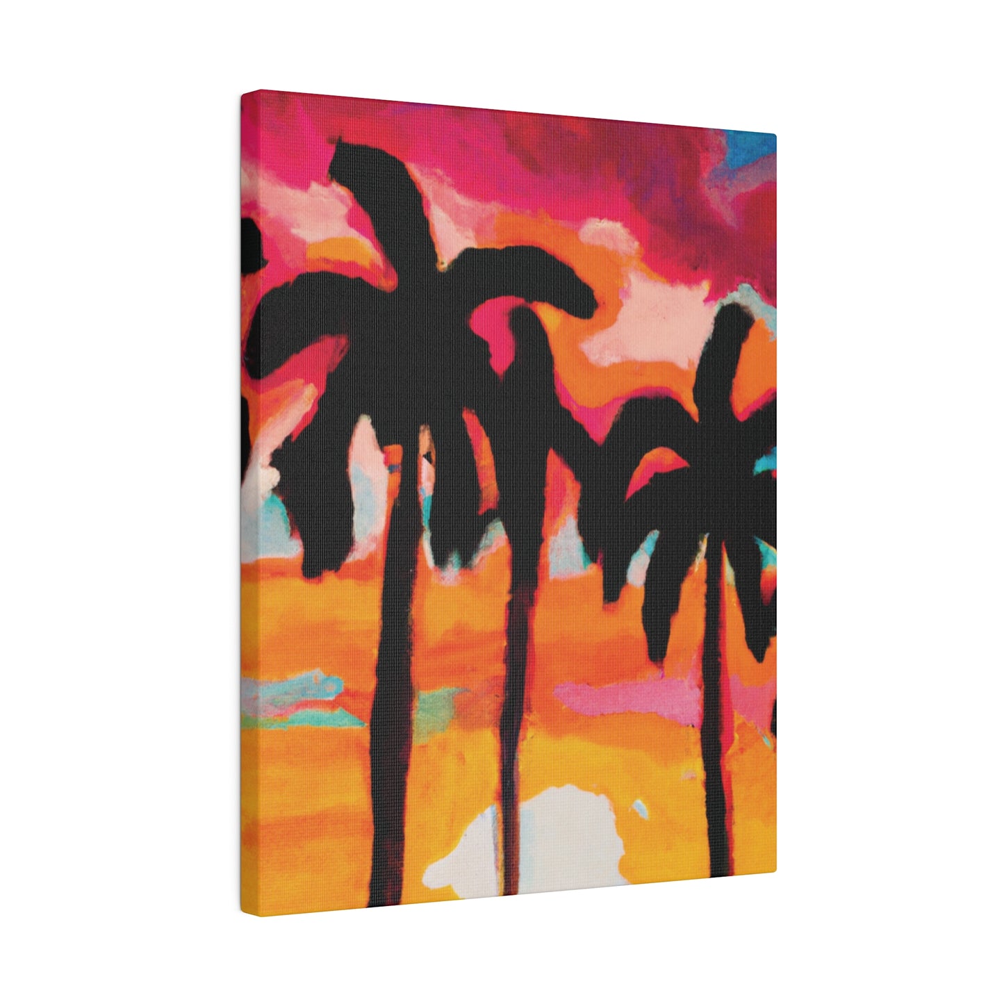 4763O - Miami Beach Sunset Painting Print | Miami | Beach | Sunset | Poster | Home Decor | Wall Art | Canvas