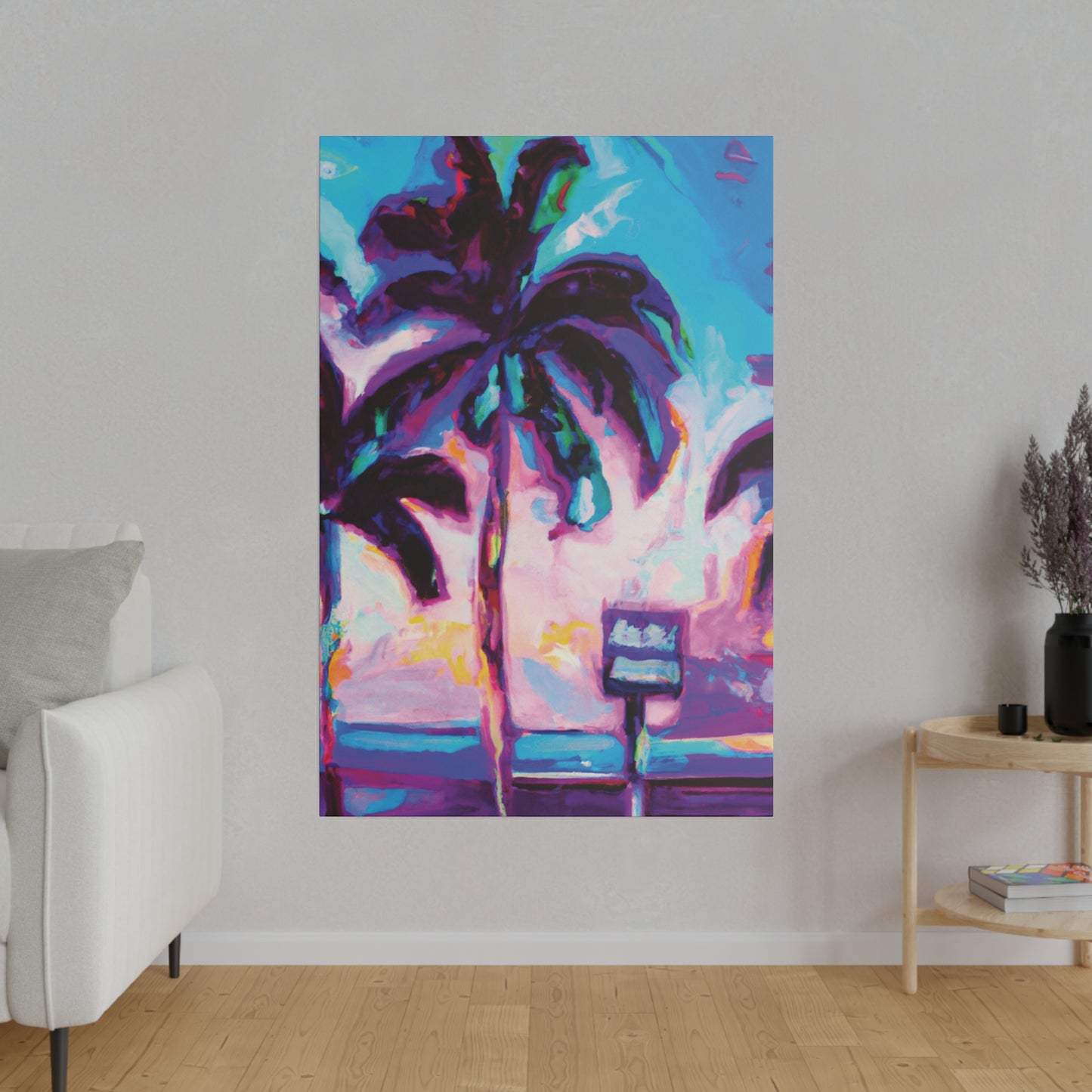 5753H - Miami Beach Sunset Painting Print | Miami | Beach | Sunset | Poster | Home Decor | Wall Art | Canvas